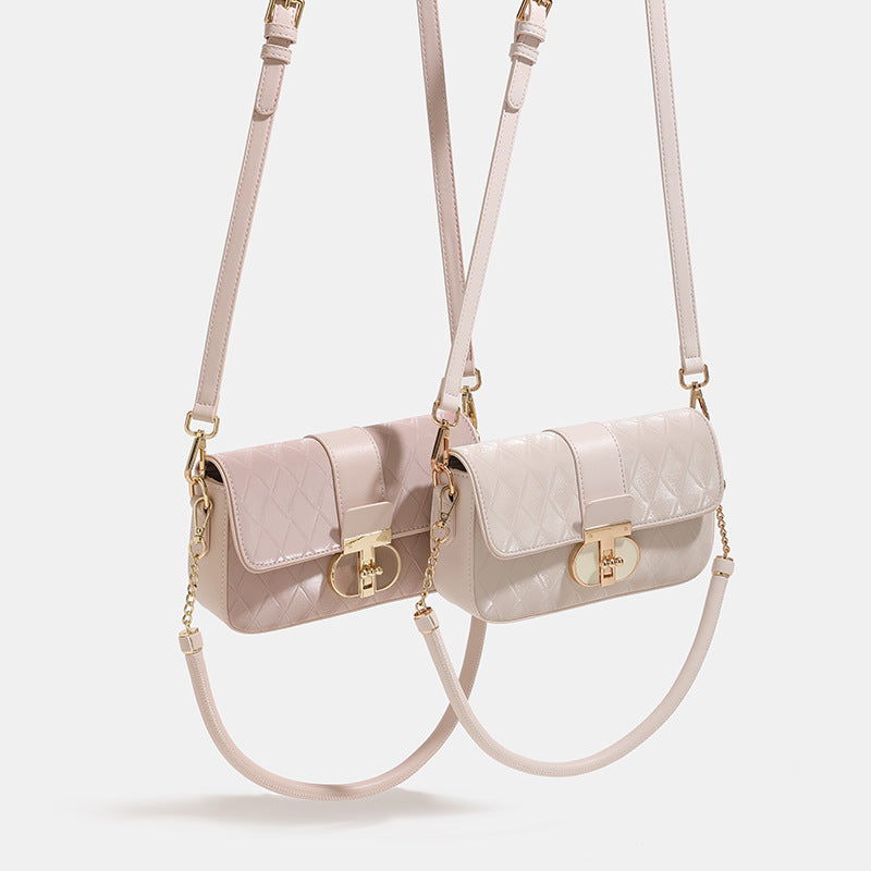 Peach Oolong French Underarm Advanced Texture Shoulder Bags
