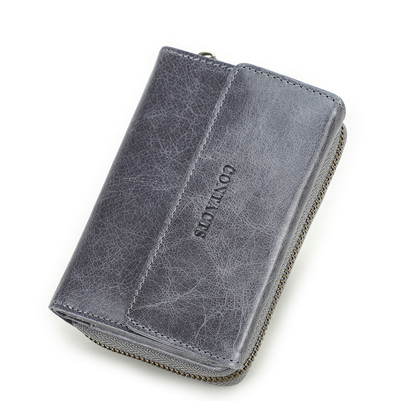 Women's Angel Fashion Swiping Cowhide Genuine Leather Ladies Wallets