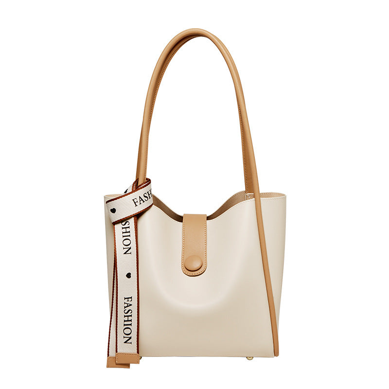 Women's Summer Large Capacity Totes High-grade Genuine Shoulder Bags