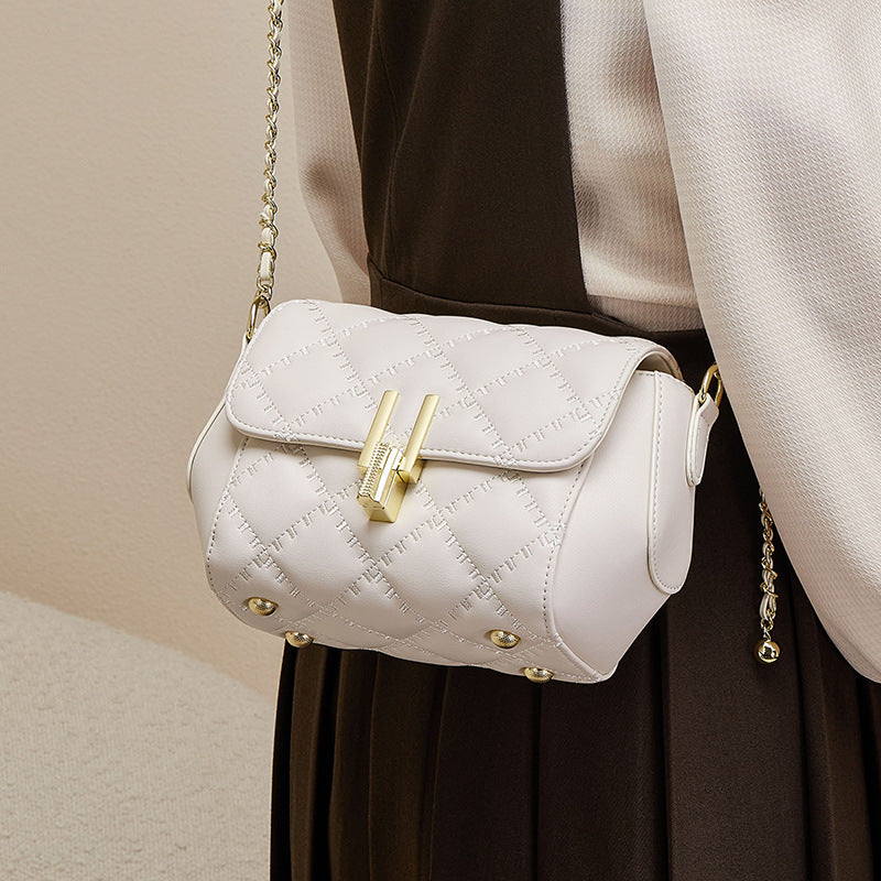 Women's Fashion Chain Summer Genuine Leather Shoulder Bags