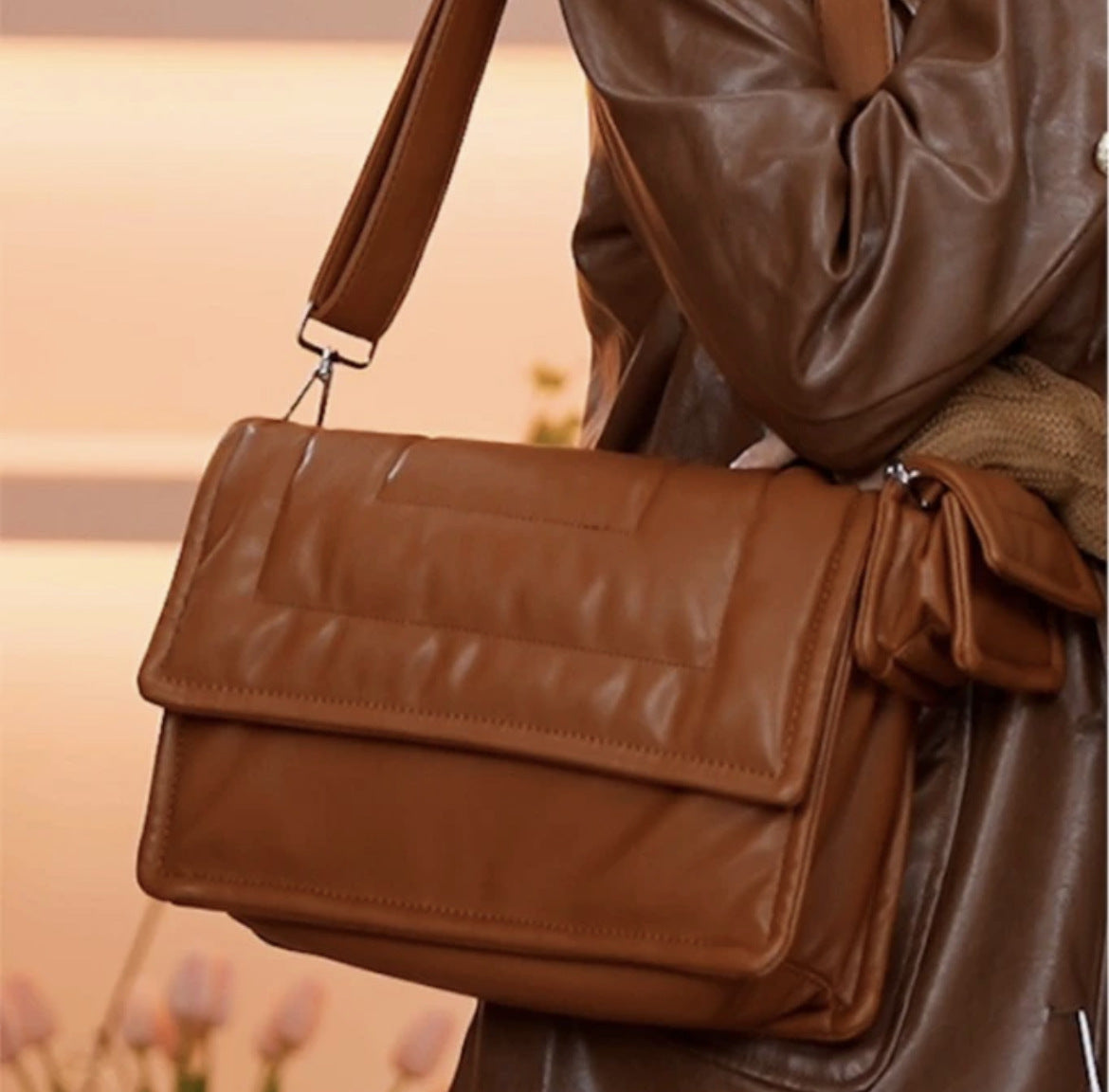 Women's Color Simple Underarm Cloud Large Capacity Shoulder Bags
