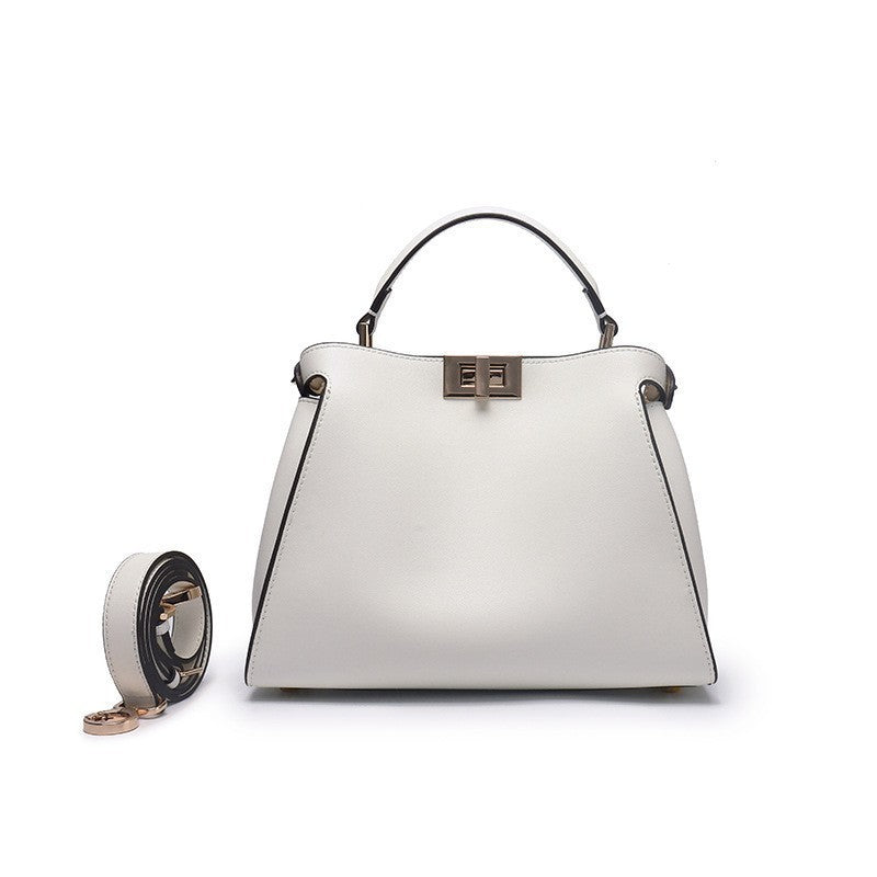 Women's Genuine Leather Professional Style Temperament Rotating Handbags