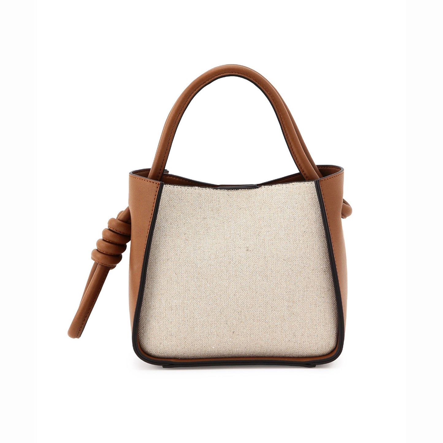 Women's Niche Designer Rope Canvas With First Layer Cowhide Crossbody Bags