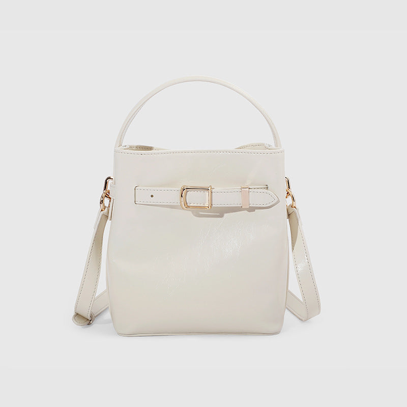 Women's High-grade Spring Oil Wax Design Crossbody Bags