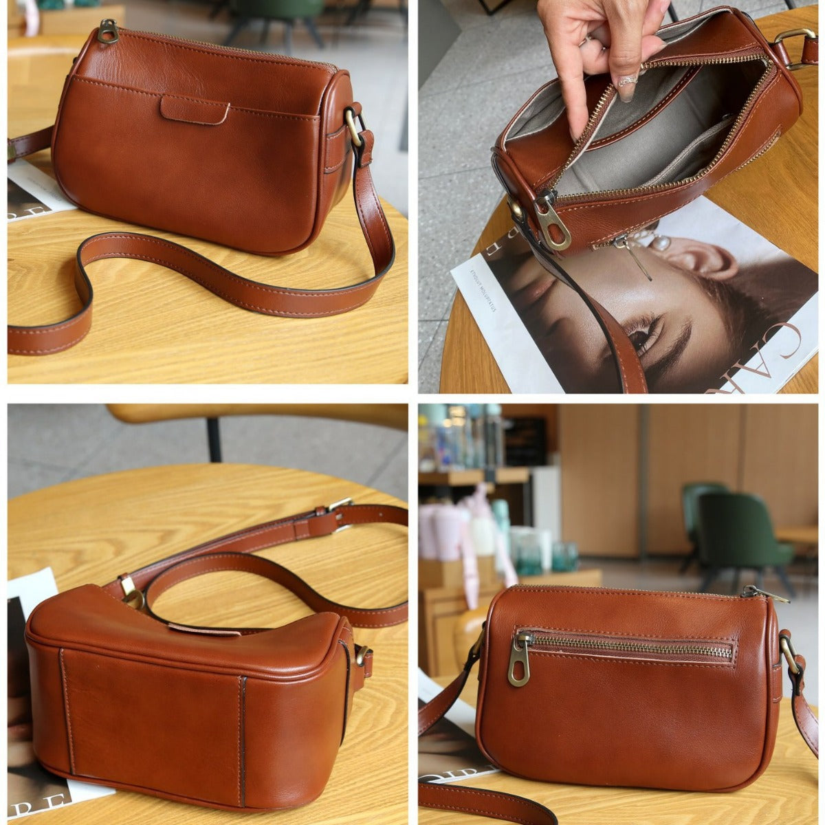 Tanning Leather Summer Genuine Niche Mild Shoulder Bags