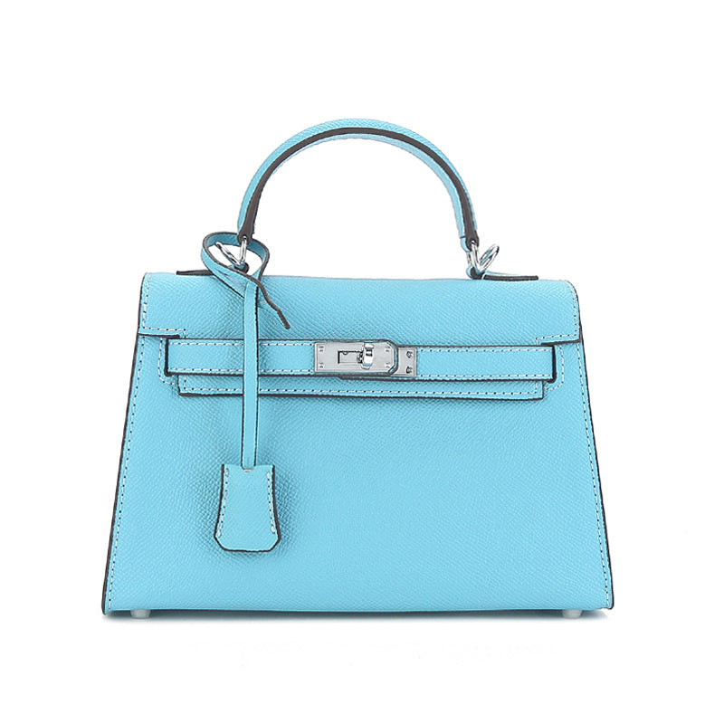 Sier Hardware Palm Pattern Second Generation Kai Mini Shoulder Bags