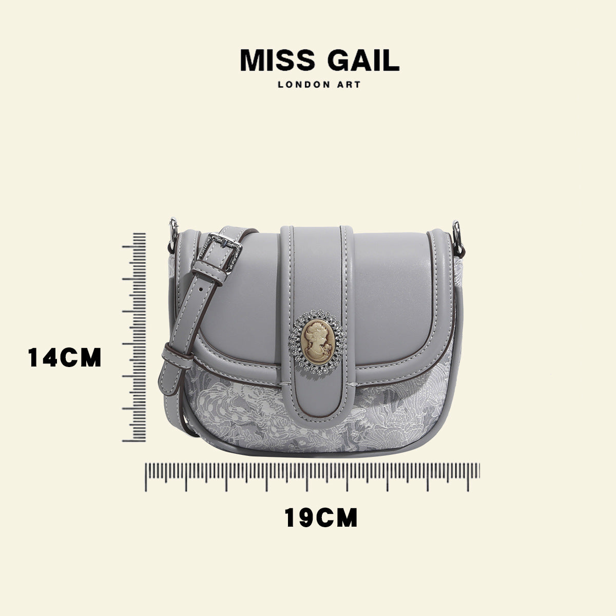 Women's Bright Denim Saddle Summer Semicircle Underarm Crossbody Bags