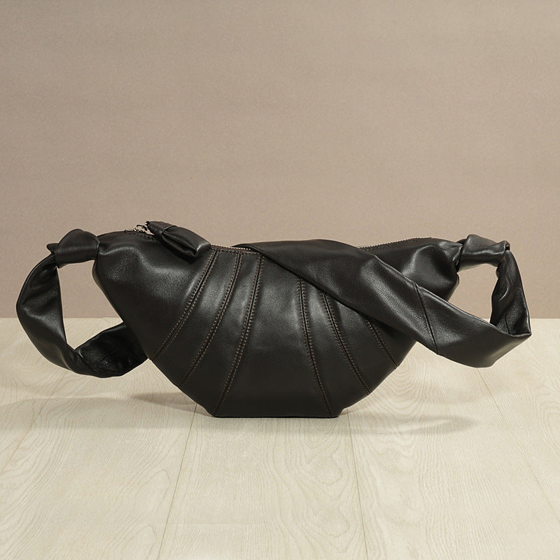 Sheepskin Upgraded Leather Croissant Can Be Crossbody Bags