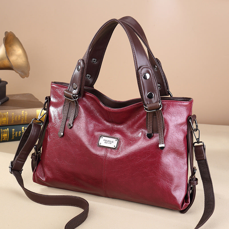 Women's Simple Large Capacity Retro Commuter Fashion Crossbody Bags