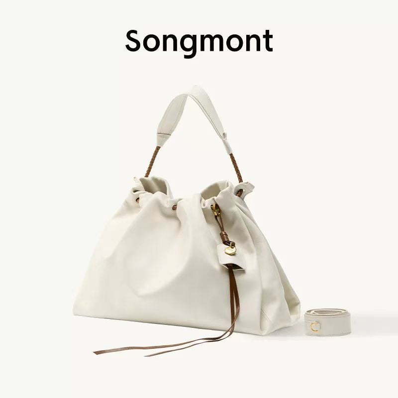 Women's Large Capacity Commuter Leather Garbage Hobo Bags
