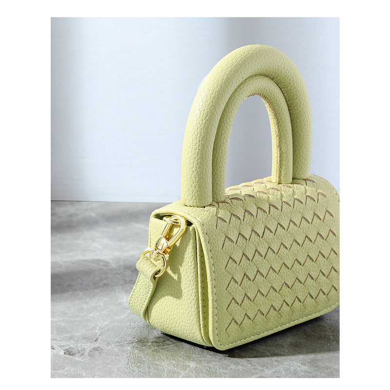 Twisted Rolls Design Hand-woven Pottery Simple Shoulder Bags