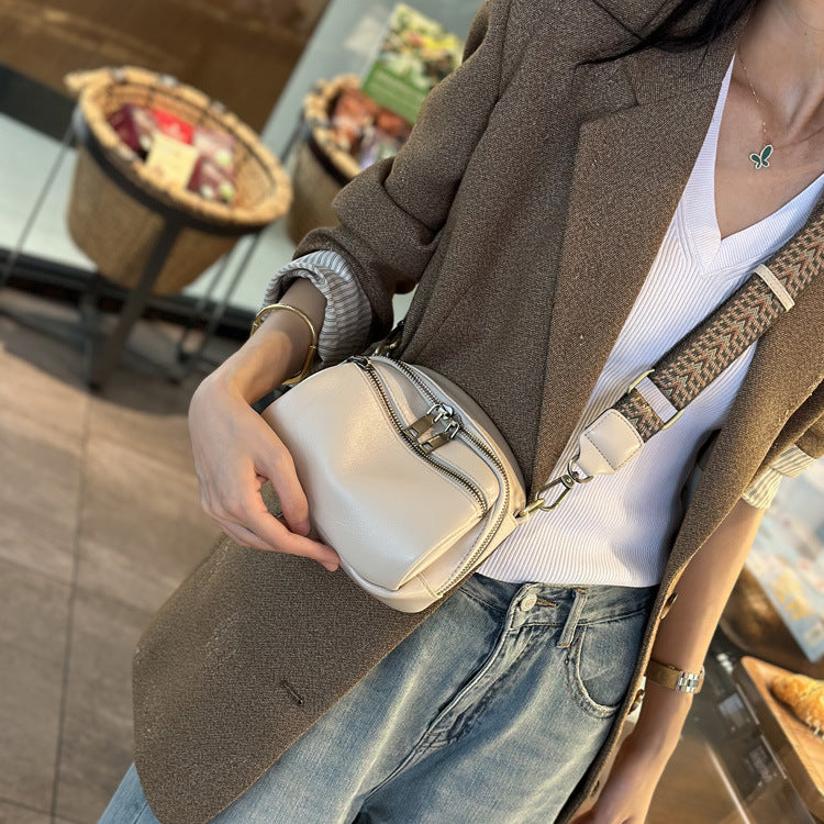 Women's Cowhide Genuine Leather Fashion Simple Trend Crossbody Bags
