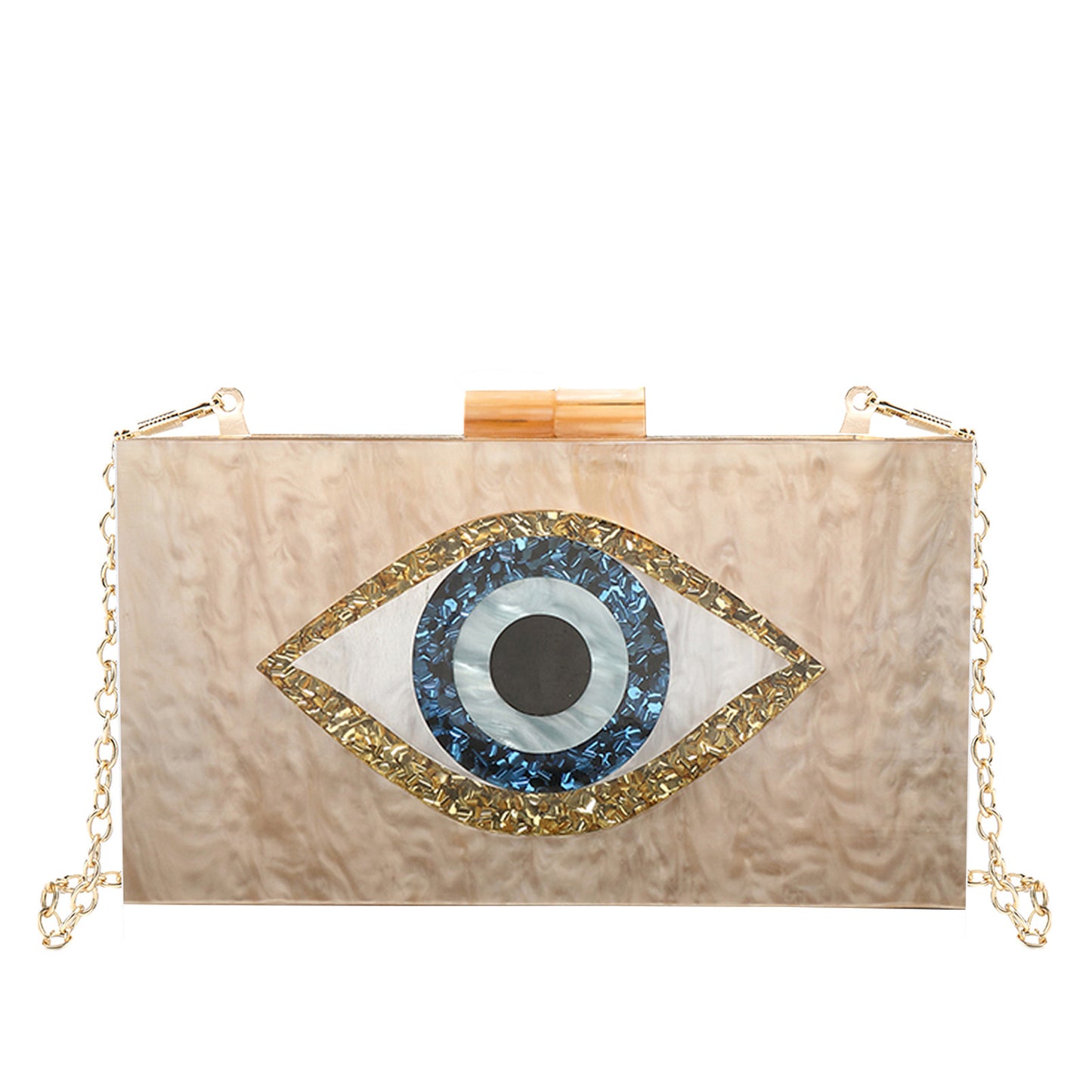 Eyes Acrylic Wedding Dinner Clutch Chain Evening Bags