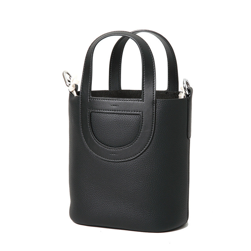 Women's First Layer Cowhide Pig Nose Vegetable Handbags