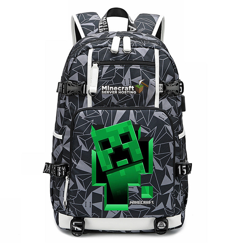 My World Surrounding The Game Printed Backpacks