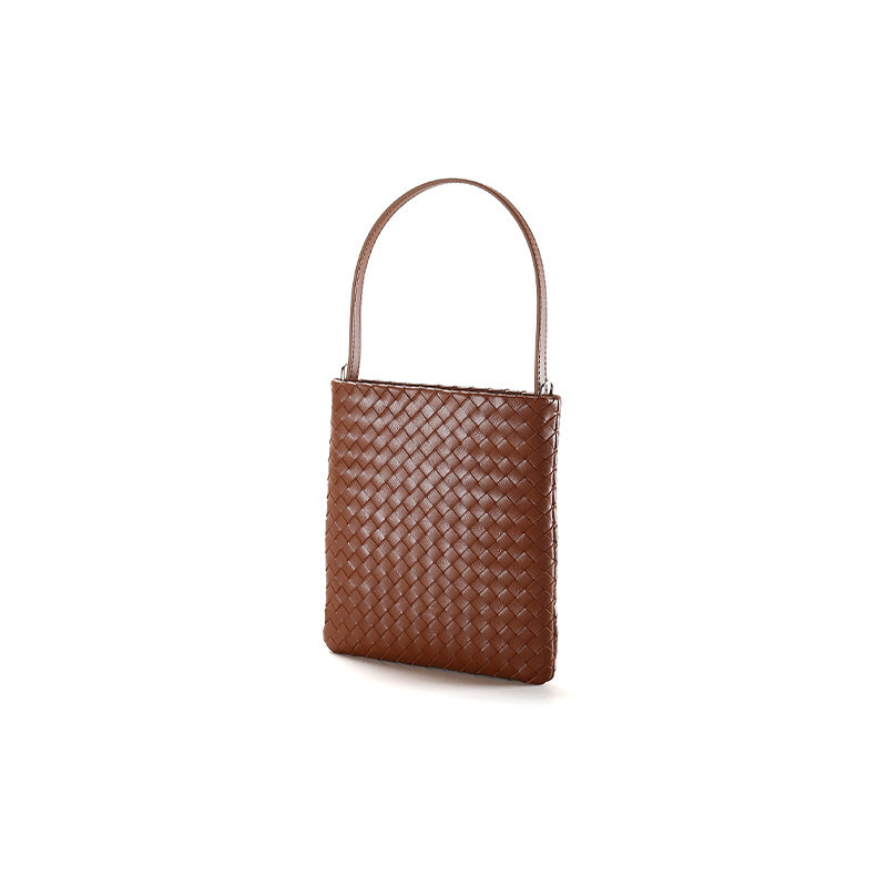 Women's Spring Sheepskin Minority Simple Woven Vintage Bags