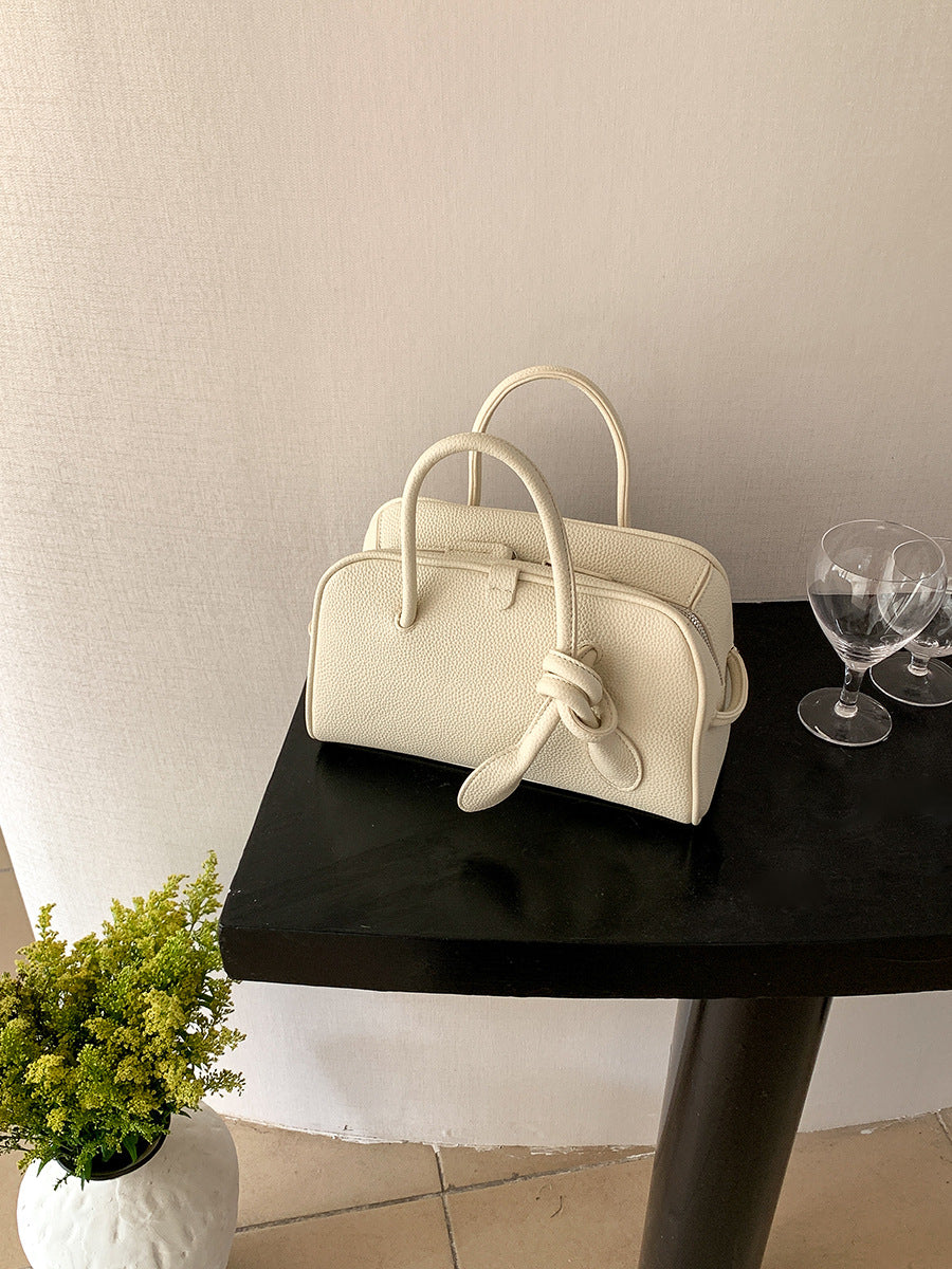 Women's Capacity Matte Leather Commuter Hand Niche Handbags