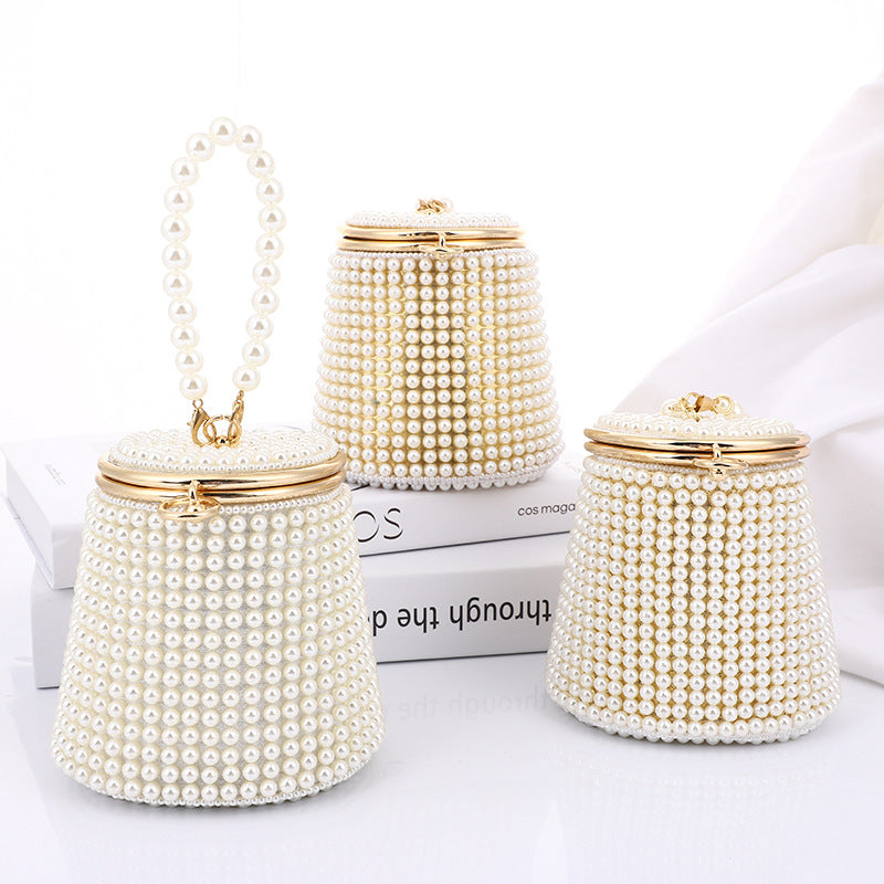 Classy Comfortable Pearl Dinner Portable Niche Evening Bags