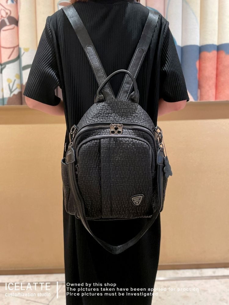 Women's White Soft Cover Leisure Fashion Backpacks