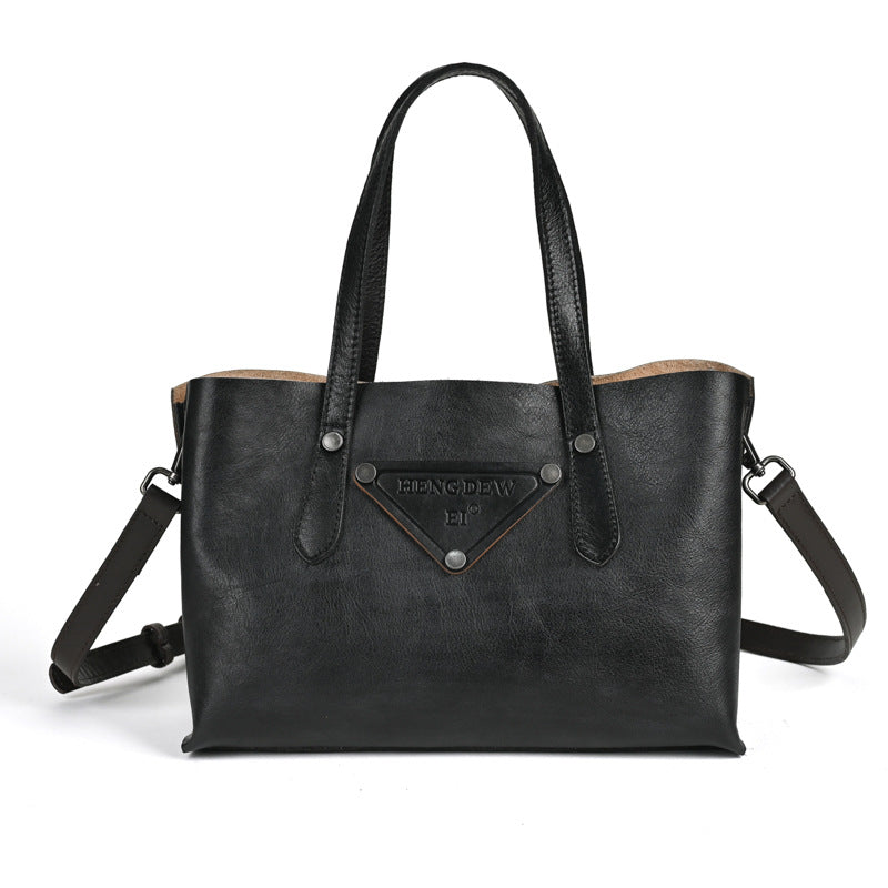 Women's Leather Retro Chinese Style Message Idle Bags