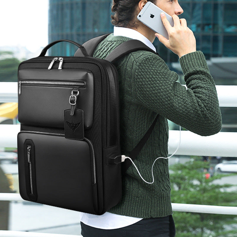 Men's Paul Leisure Business Trip Computer Backpacks