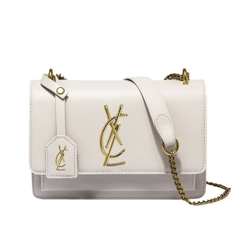Women's Genuine Leather Summer Chain High Sense Crossbody Bags