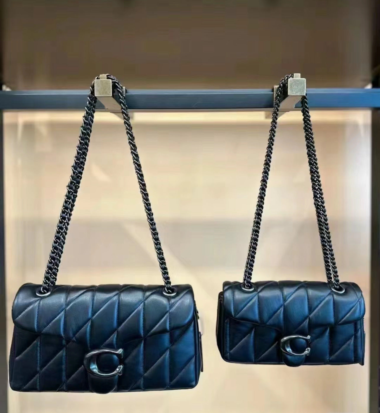 Women's Diamond Plaid Stitching Underarm Dionysian Chain Shoulder Bags
