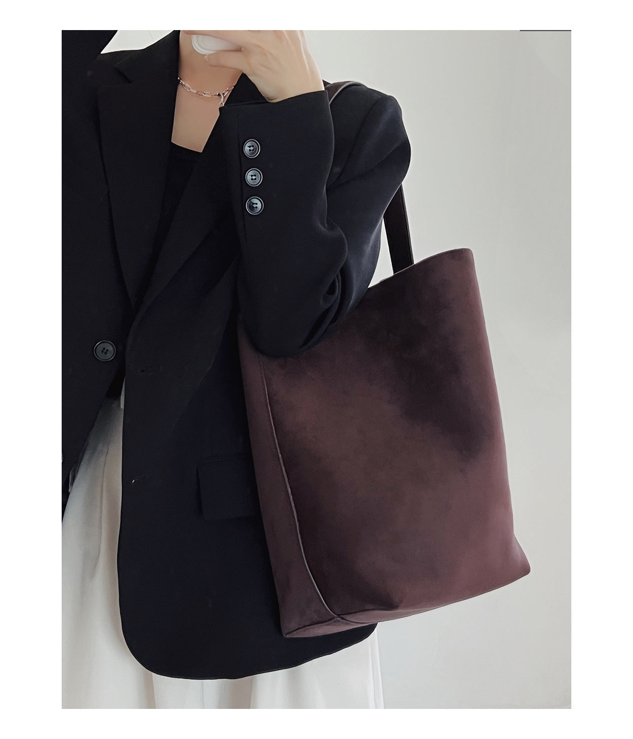 Flannel Female Leather Shopping Leisure Lazy Style Shoulder Bags