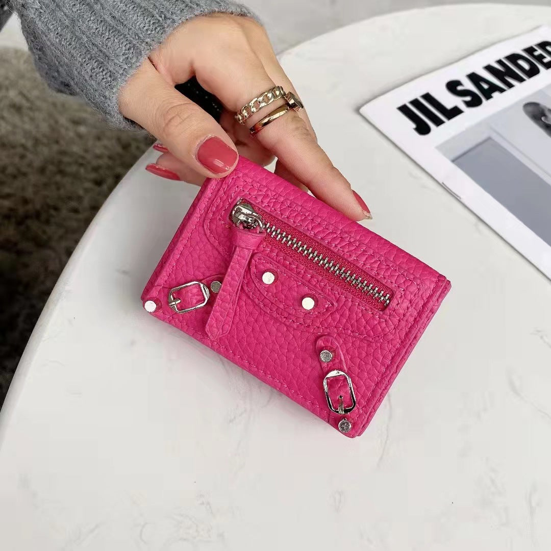 Women's Short Thin Soft Leather Korean Trendy Handbags