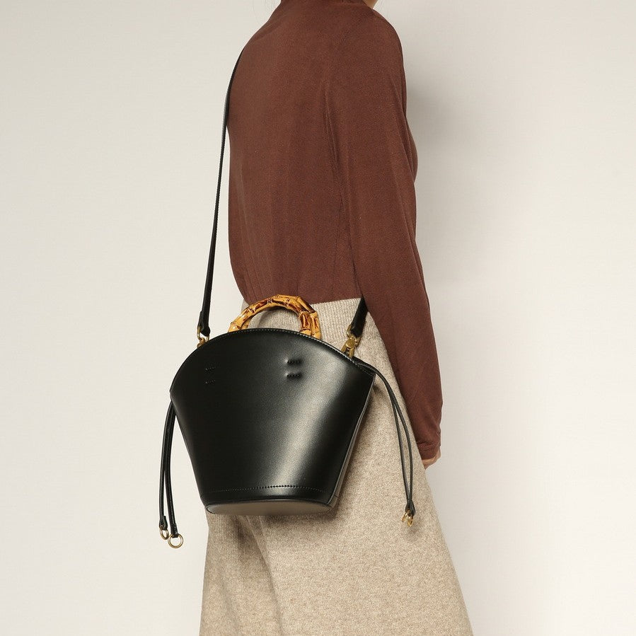 Women's Portable Bamboo Simple High Sense Design Handbags