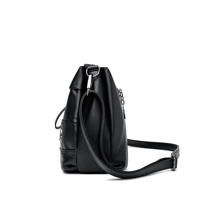 Genuine Leather Mom Trendy Fashion Large Crossbody Bags
