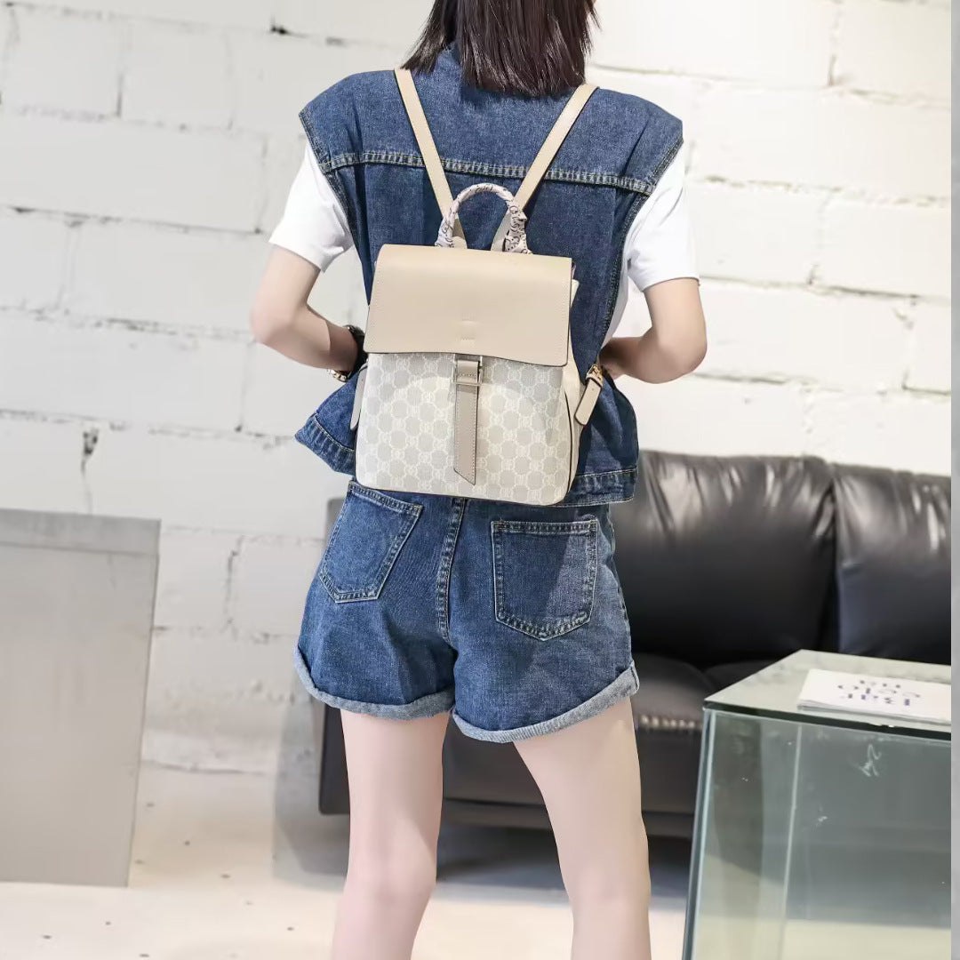 Women's Fashion Series Large Capacity Difference Saddle Shoulder Bags