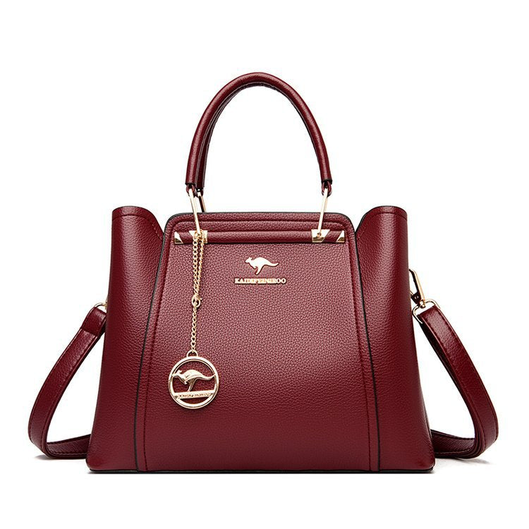 Women's Large Capacity Simple Texture Western Style Crossbody Bags