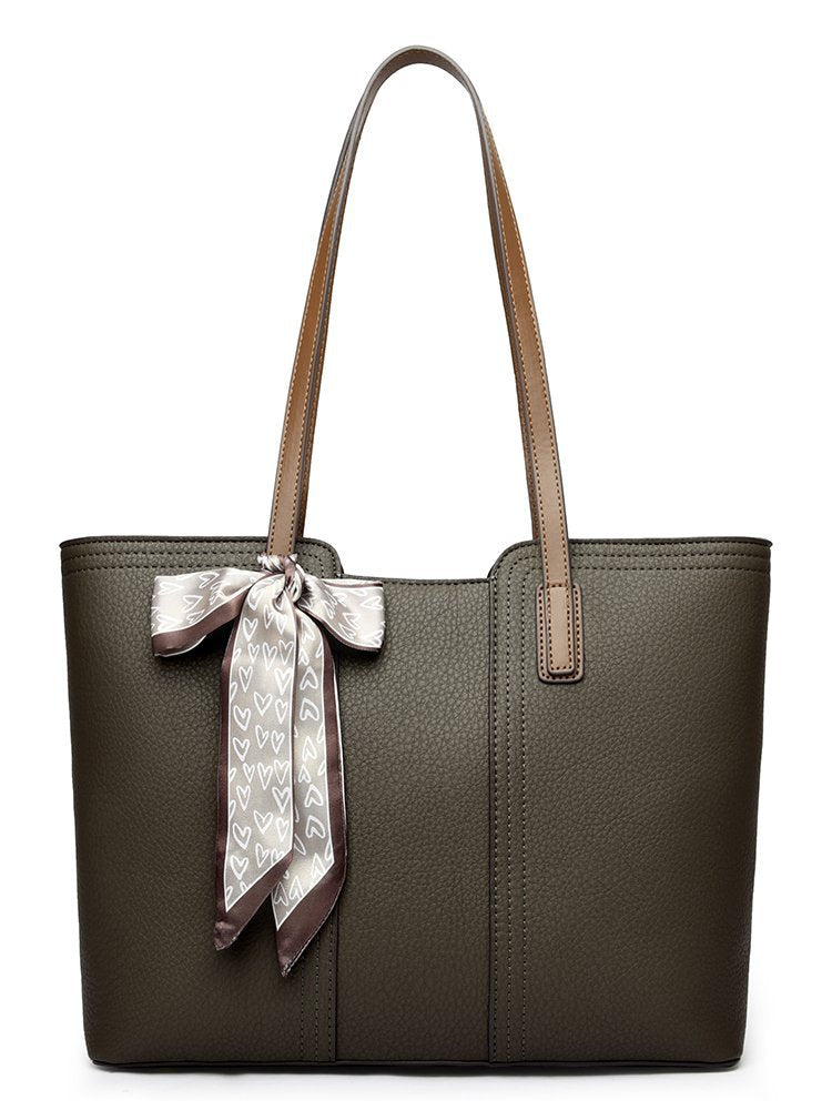 Women's Fashion High-grade Litchi Pattern Fashionable Simple Handbags