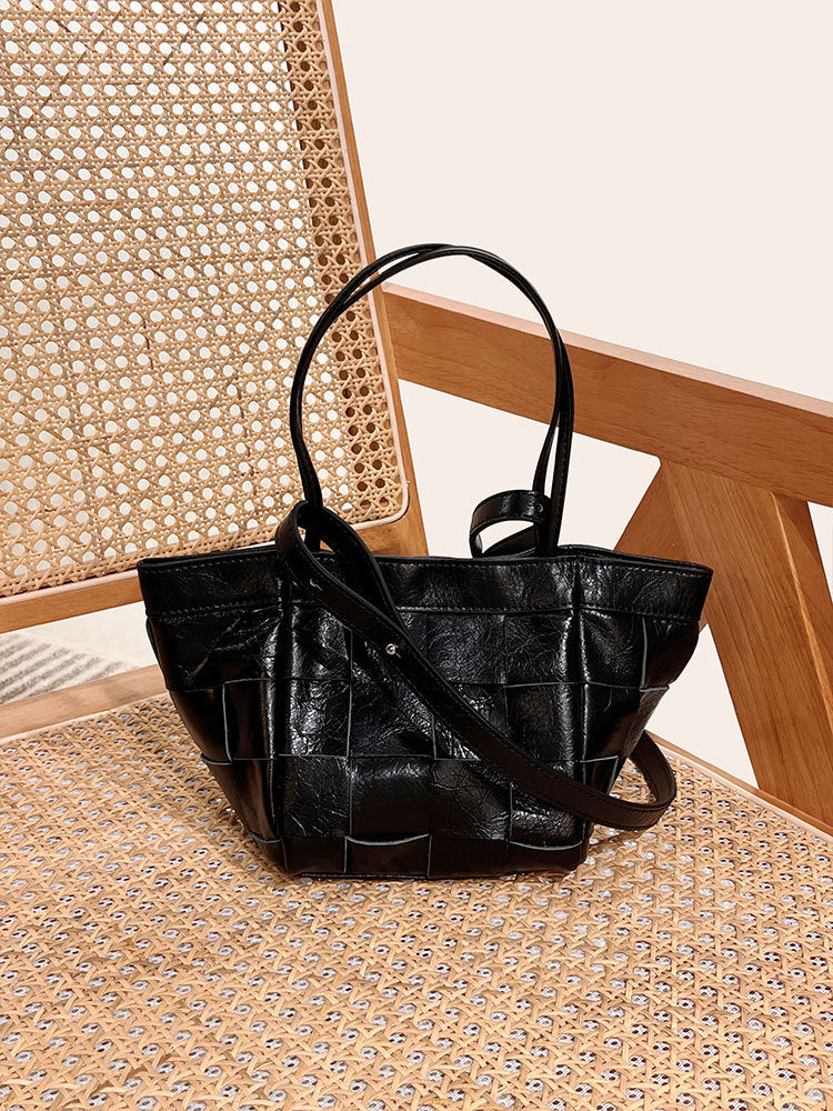 Women's Design Wings Style Vegetable Basket Woven Crossbody Bags