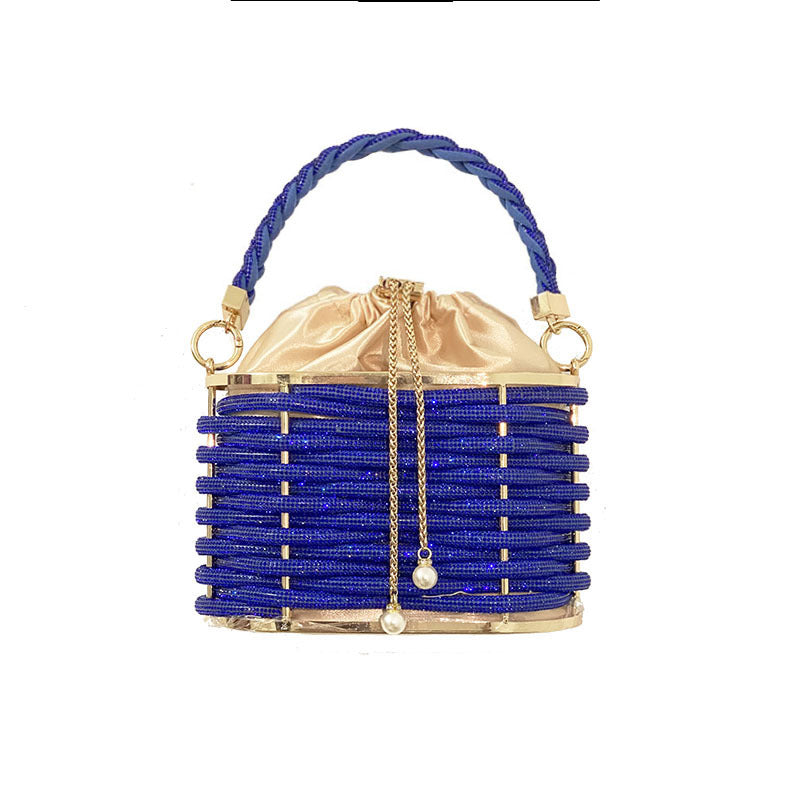 Women's Luxury Fashion Simple Hand-woven Screw Pattern Shoulder Bags