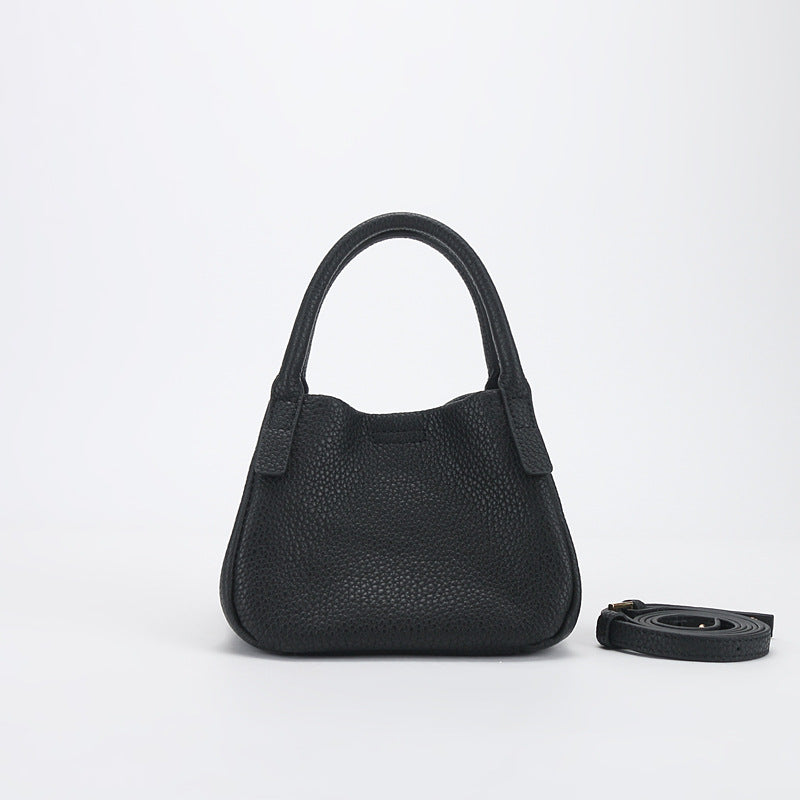 Women's Simple Vegetable Basket Niche Leather Fashion Shoulder Bags