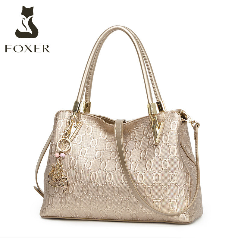 Women's Genuine Leather Light Luxury For Mom Shoulder Bags