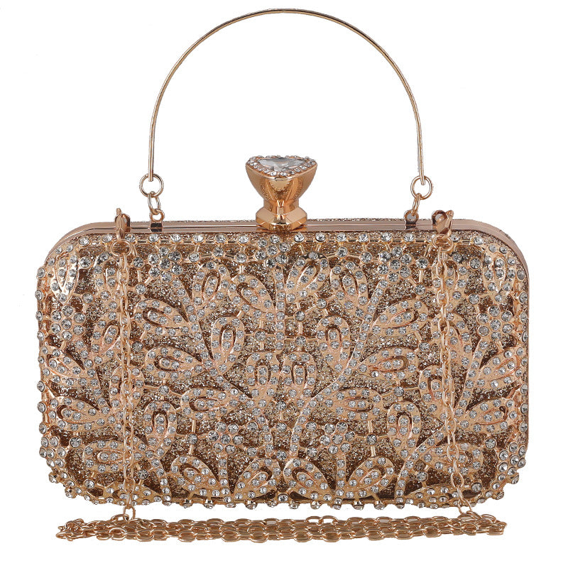 Women's With Diamonds Banquet Clutch Dinner Matching Evening Bags