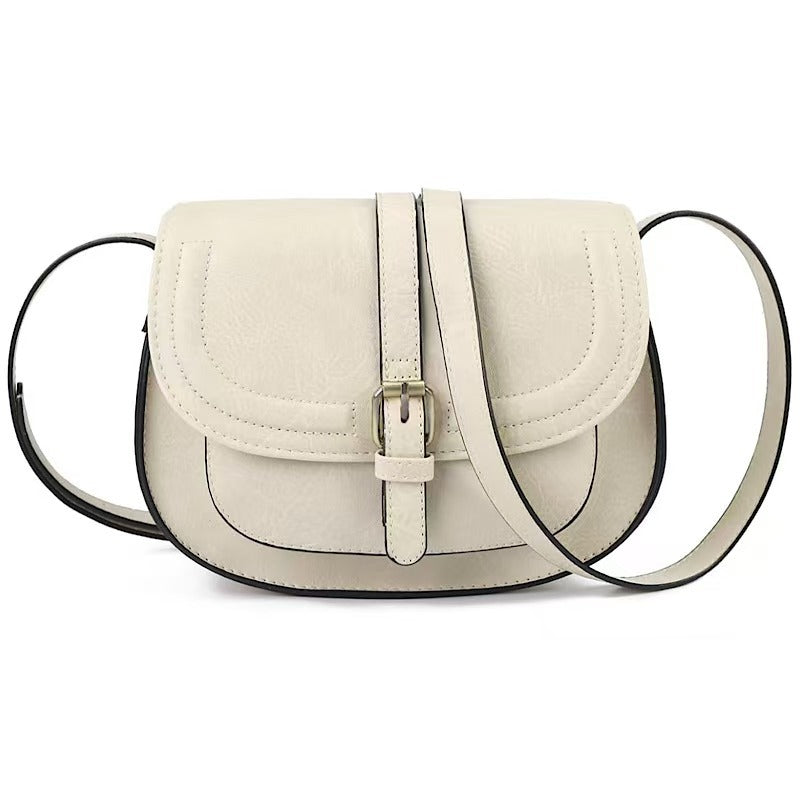 Women's Fashion Style Retro Saddle Semicircle Shoulder Bags