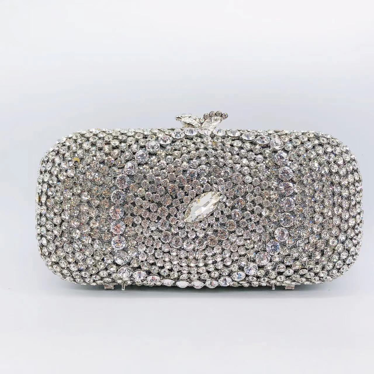 Women's Wei Mermaid Order Diamond Hollow Rhinestone Evening Bags