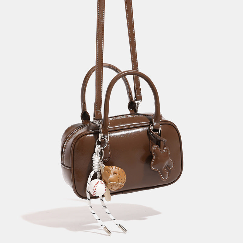 Durable Design Bowling Female Vintage Boston Handbags