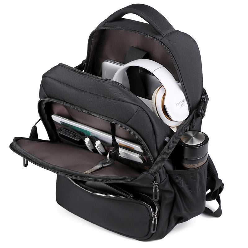 Men's Business Fashion Large Capacity Rechargeable Optional Backpacks