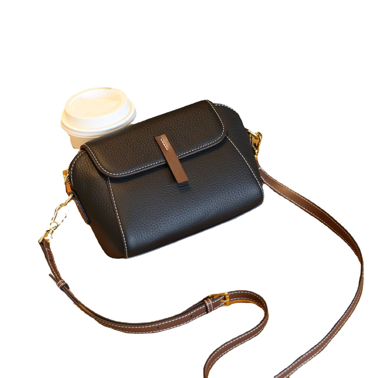 Women's & Men's First Layer Cowhide Single Medium Lady's Men's Bags