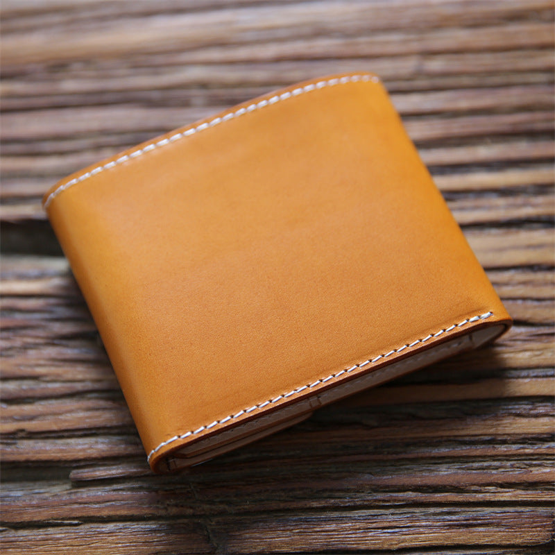 Men's Retro Short Genuine Leather First Layer Men's Wallets