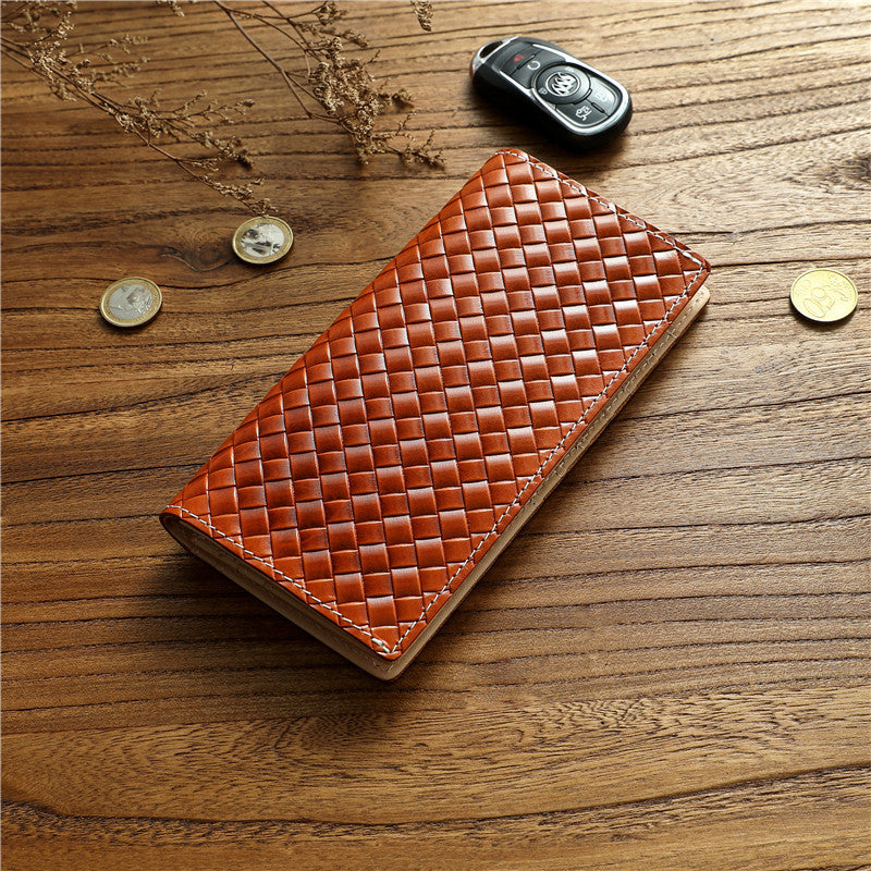 Men's Italian Long Genuine Leather First Layer Men's Wallets