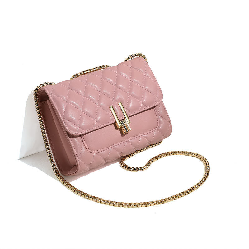Women's Genuine Leather Rhombus Chain Fashion Bags