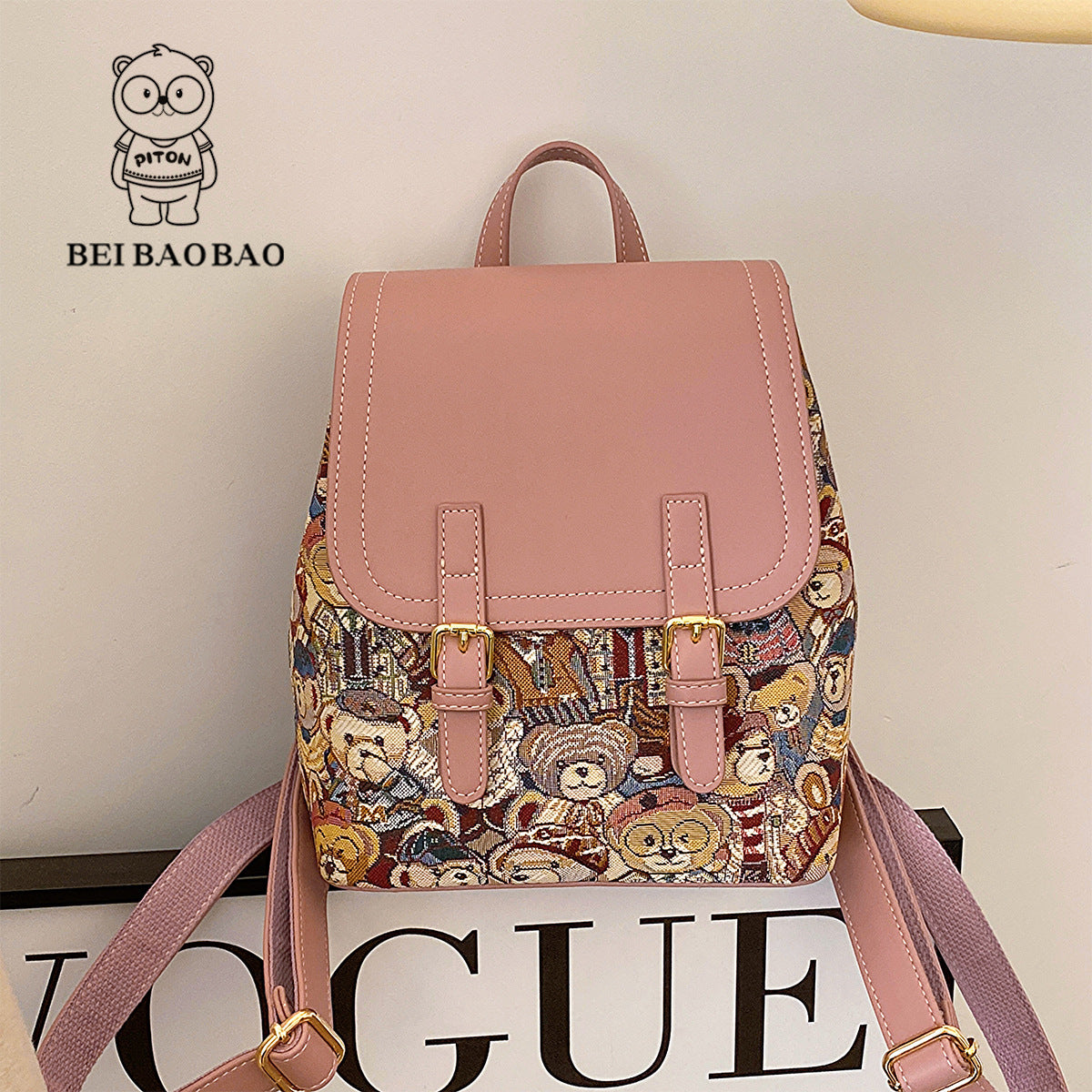 Women's Graceful Popular Source Cartoon Leisure Backpacks