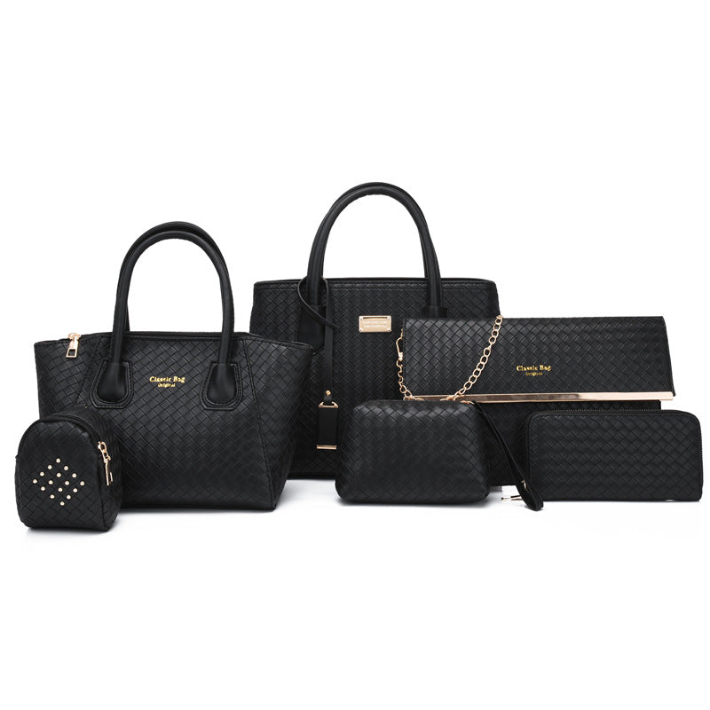 Women's Woven Retro Large Capacity Portable Shoulder Bags
