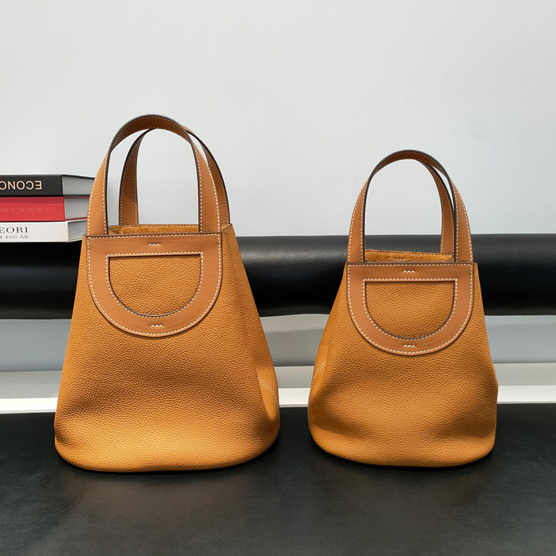 Women's Commuter Top Layer Cowhide Leather Pig Shoulder Bags